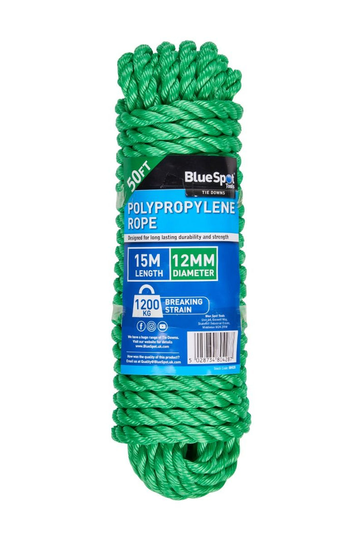 15 Inch Rope 15M x 12mm Poly Rope – Fixings Factory