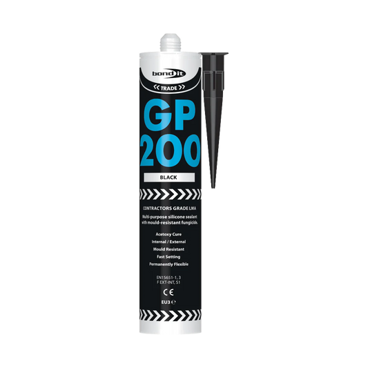 GP200 Contractors Grade LMA General Purpose Acetoxy Silicone Sealant With Fungicide SKU BDSV--
