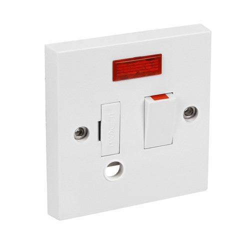 Fused Spur Switched with Front Flex Outlet + Neon CEDSPSNFO