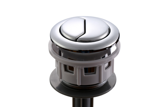 38MM DUAL TOP PUSH BUTTON CISTERN FLUSH ROUND CHROME Item No. ACCDPB-38