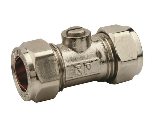 22mm CHROME ISOLATING VALVE Item No. BFIV-22