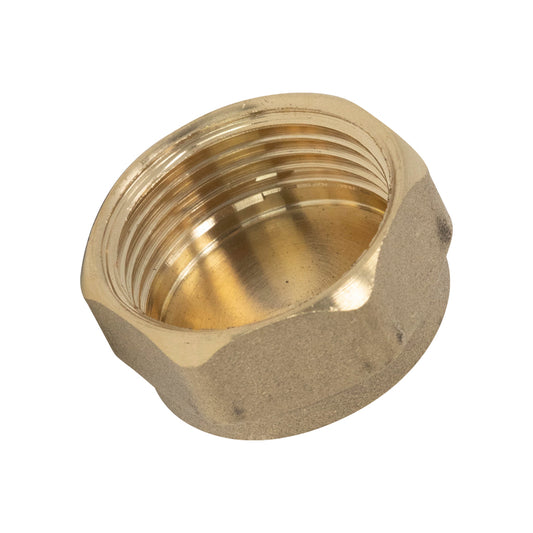 1" BRASS BLANKING CAP Item No. BRBC-F