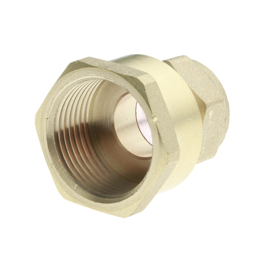 COMPRESSION 15mm x 1/2" STRAIGHT CONNECTOR FEMALE IRON Item No. COSAF-15D