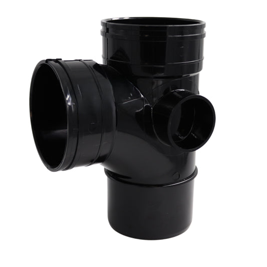 Double Socket Branch 110mm Black Soil