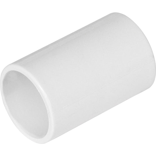 Overflow Straight Coupling 21.5mm White