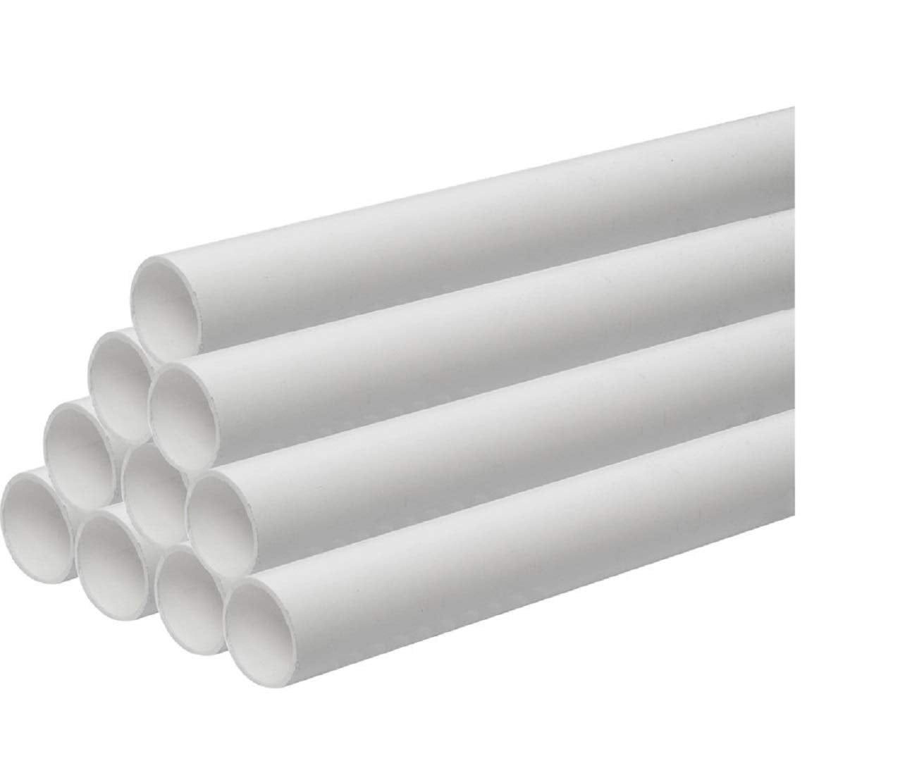 Solvent Weld PVC Overflow Pipe 3m 21.5mm White