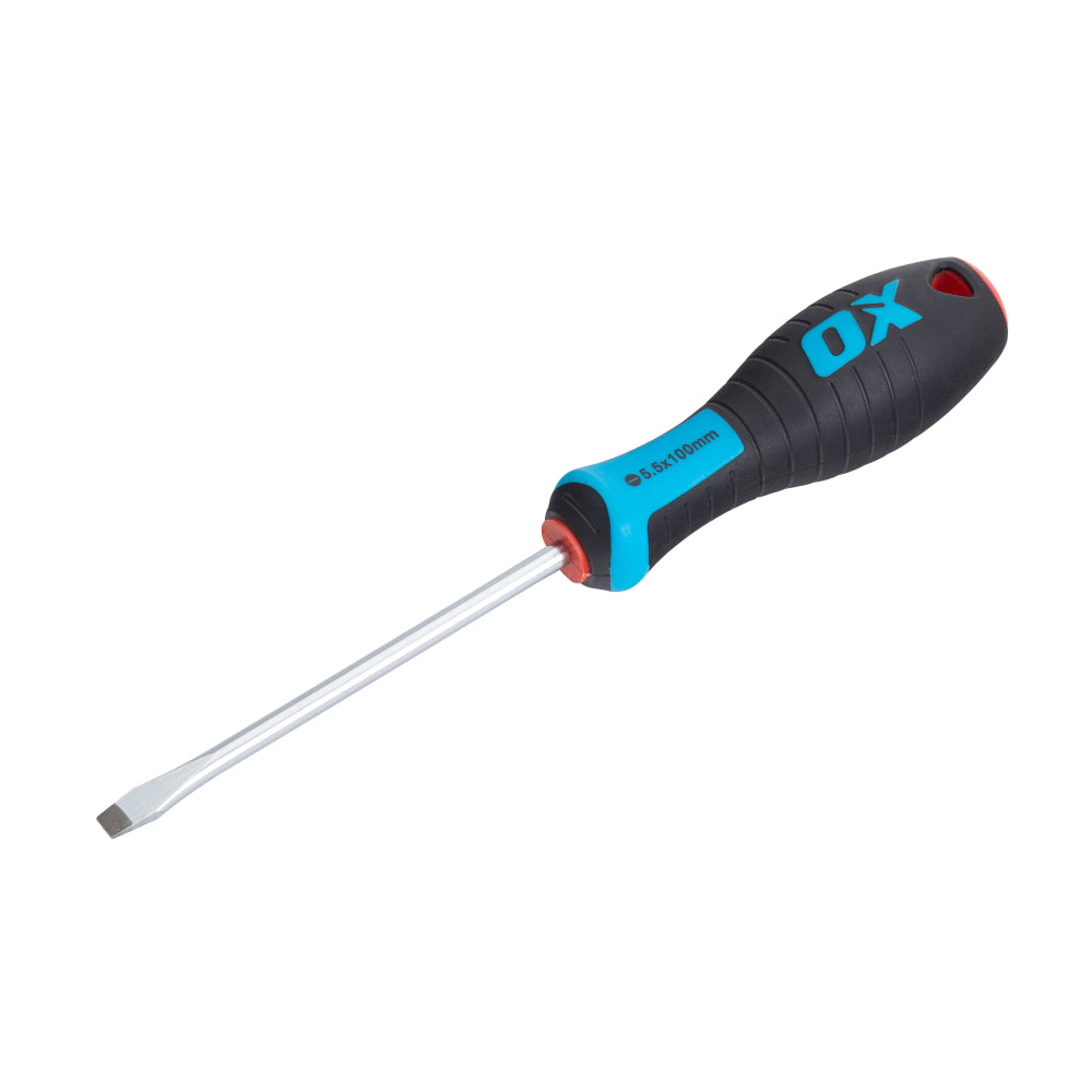 OX Pro Slotted Flared Screwdriver – 100 x 5.5mm