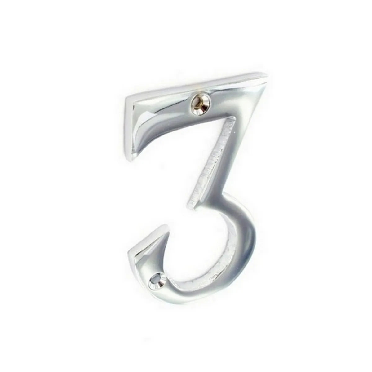 Securit S2963 Chrome Numeral No 3 75mm