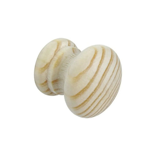 Securit S3596 Cupboard Knob Pine 48mm Card of 2