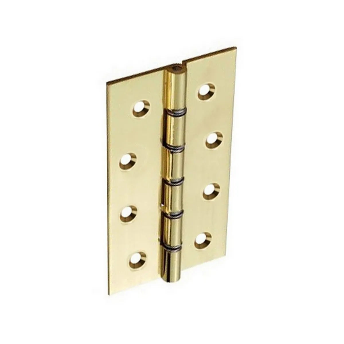 Securit S4105 Polished Double Steel Washered Brass Hinges 100mm