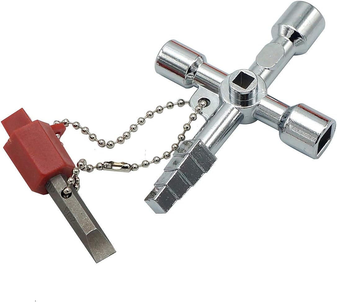 S4602 Universal Utility Key, Radiator Key, Tap Key, Unlocks Electric ...