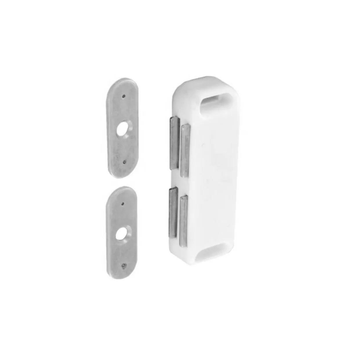 Securit S5435 Twin Magnetic Catch White 60mm Card of 1