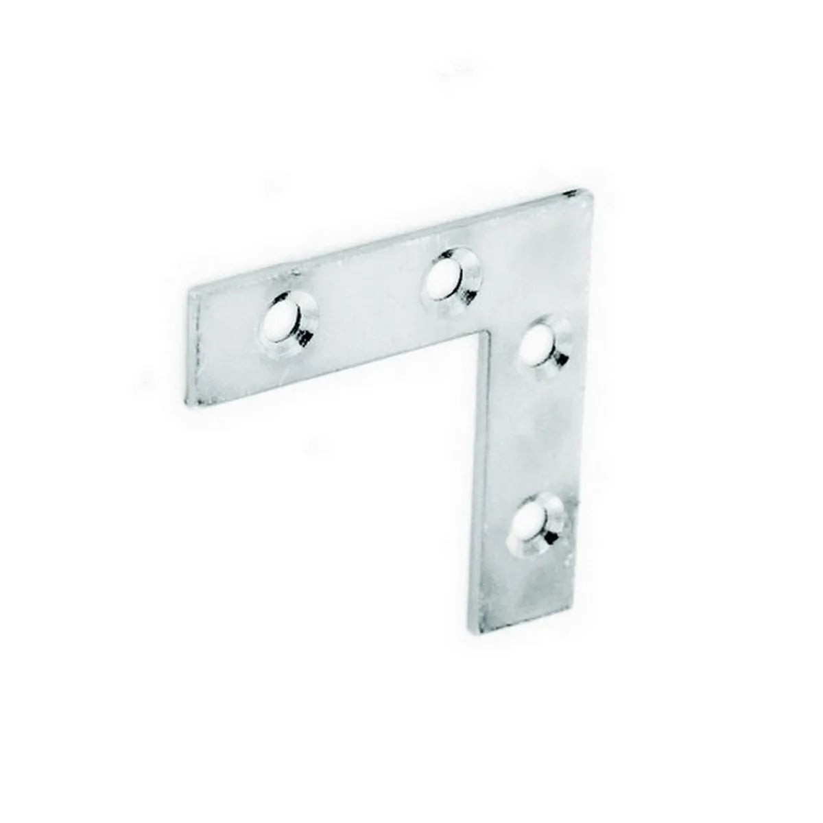 Securit S6722 Corner Plate Zinc Plated 50mm Card of 2