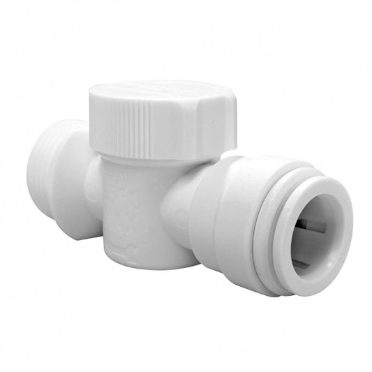15mm x 3/4" APPLIANCE TAP STRAIGHT WHITE Item No. SFFATS-15E