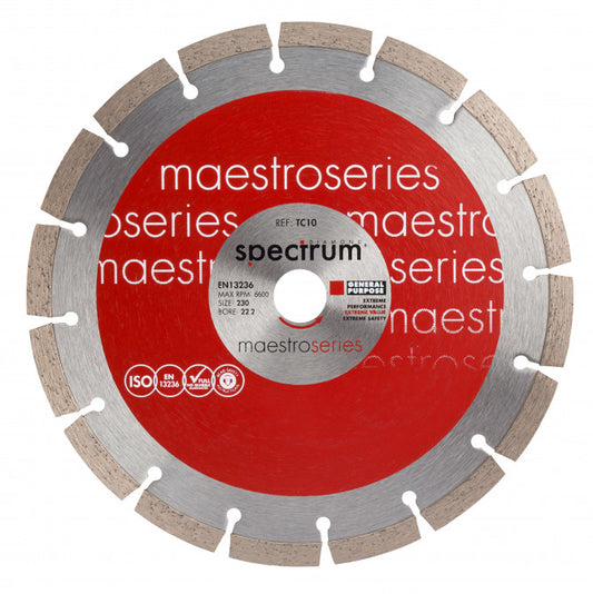 Ox Tools TC10-125/22 Spectrum Maestro 10Mm General Purpose Diamond Blade