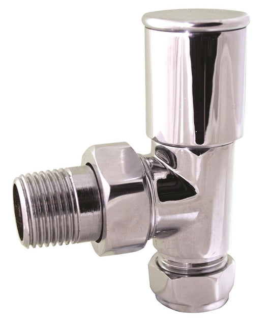 TOWEL WARMER VALVE ANGLED 15mm CHROME PAIR Item No. ZGRBFTWVALP-15